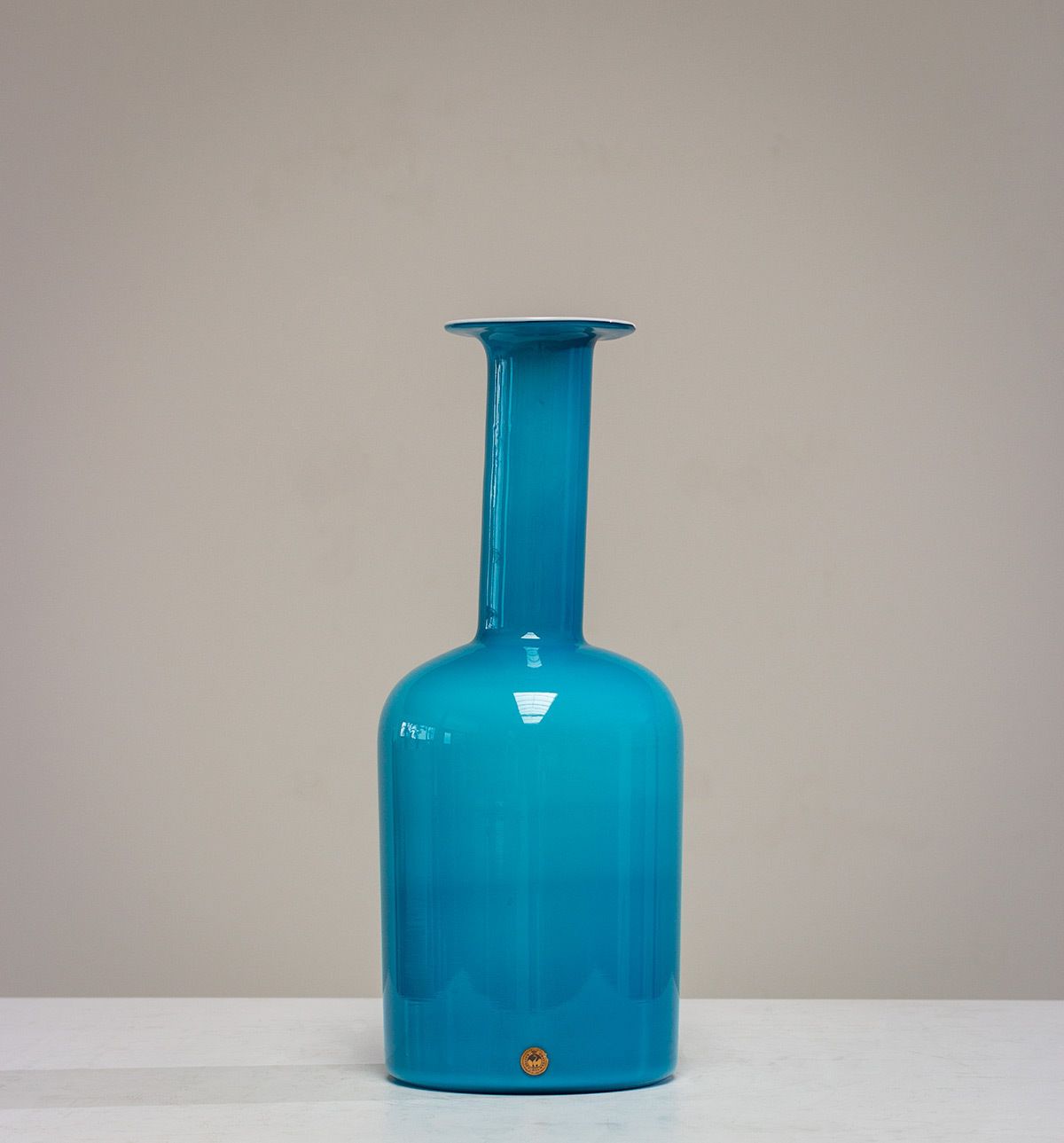Large Blue Gulvvas, Designed By Otto Brauer For Kastrup Holmegaard, 1970 photo furniture