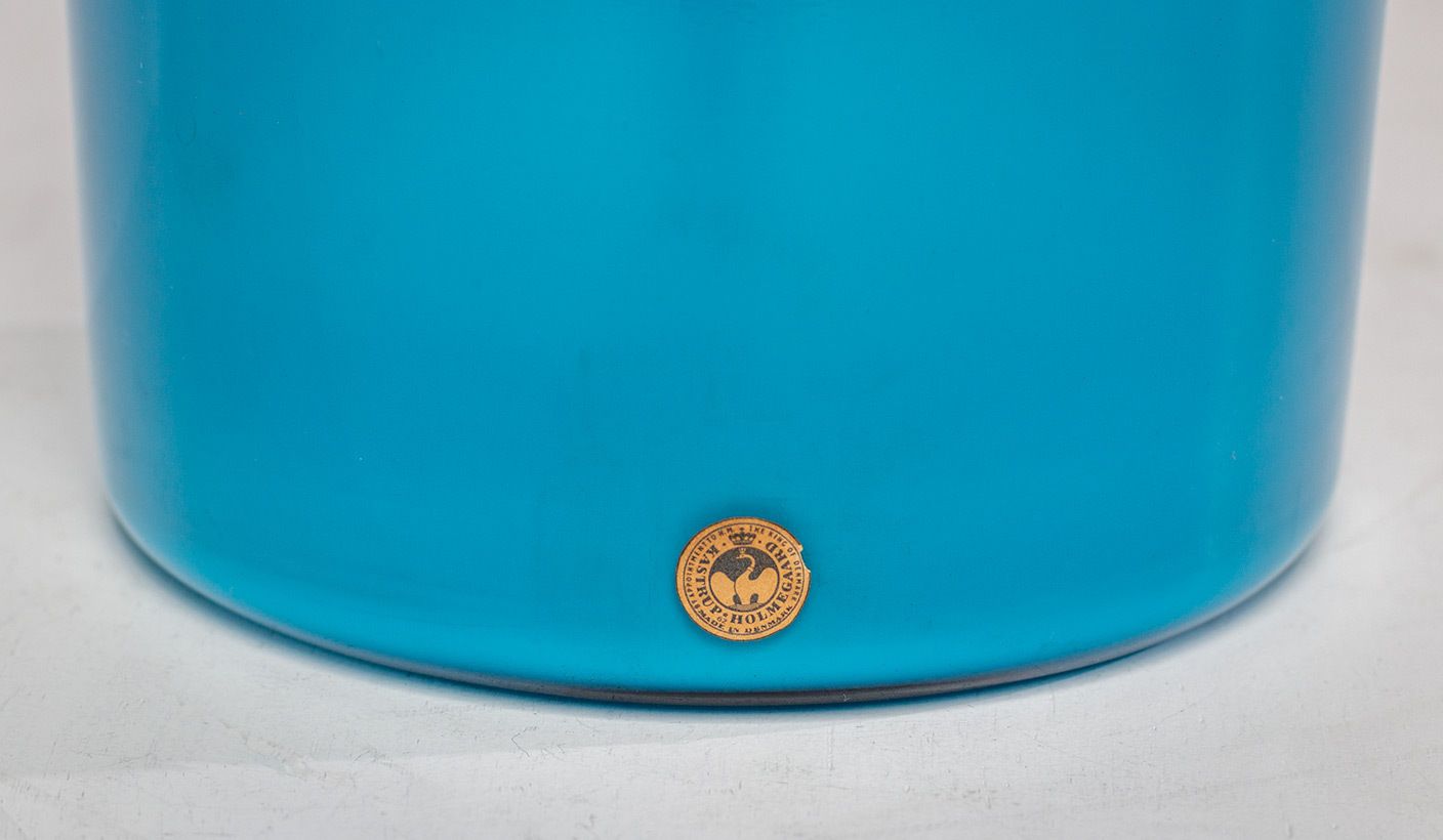 Large Blue Gulvvas, Designed By Otto Brauer For Kastrup Holmegaard, 1970 photo vinterior