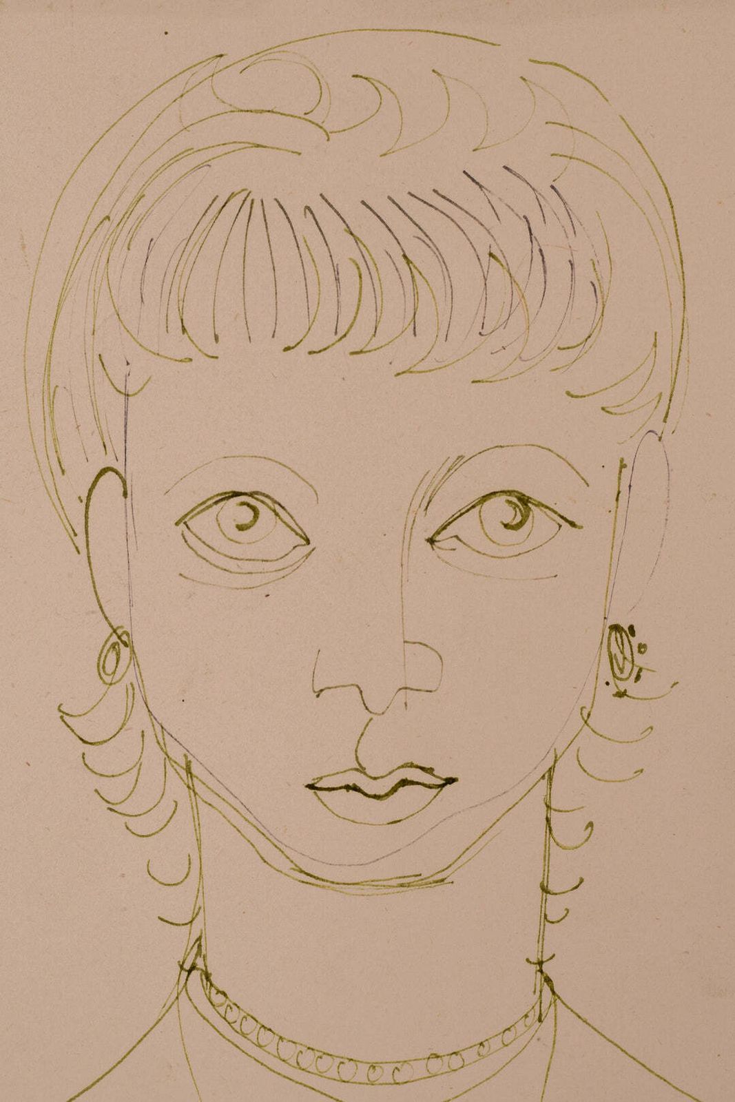 Minimalist Study Of A Lady. Follower Of Francis Newton Souza photo furniture