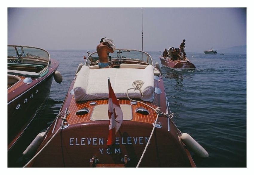 'Motorboats In Antibes' Slim Aarons