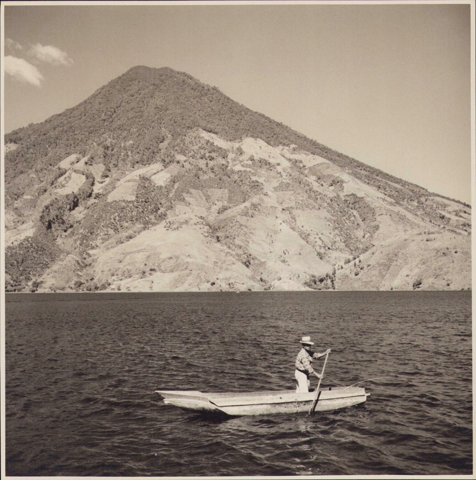 Hanna Seidel Guatemala, Lake, Black And White Photograph, Circa 1960s,