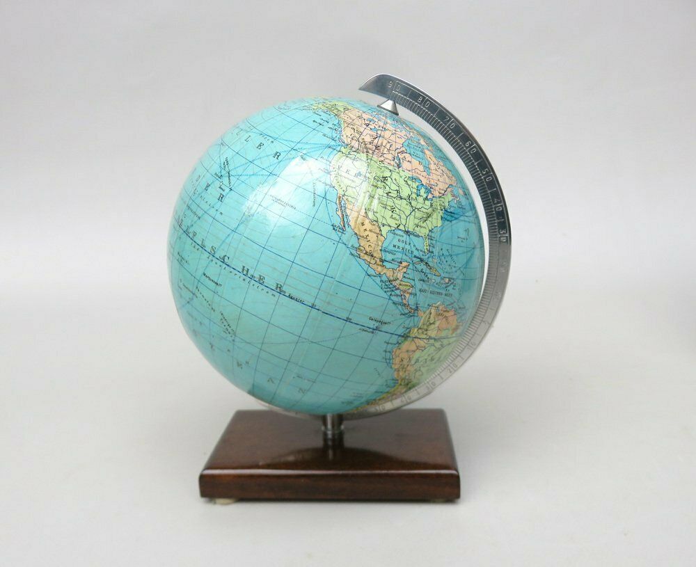 photo buy Earth & Moon Globes From Columbus Publishing House, 1960s, Set Of 2