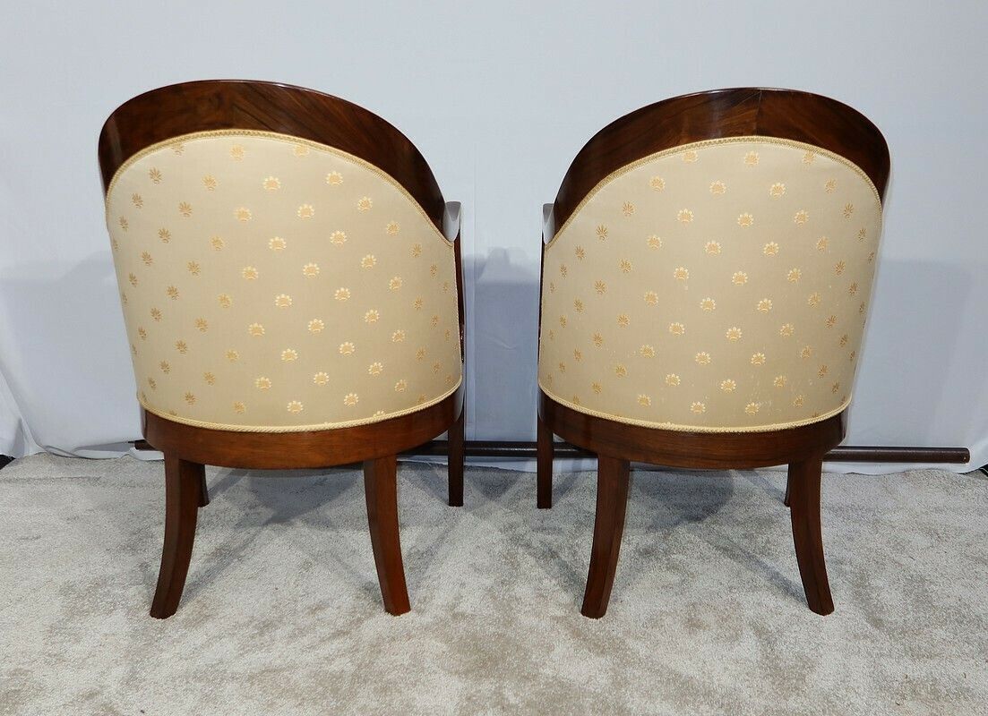 Pair Of Bergeres In Rosewood, Charles X Period, Early 19th Century photo vinterior