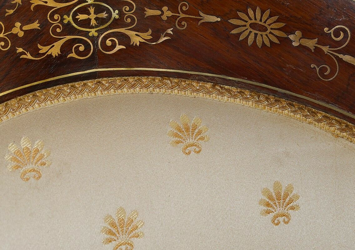 photo for sale Pair Of Bergeres In Rosewood, Charles X Period, Early 19th Century