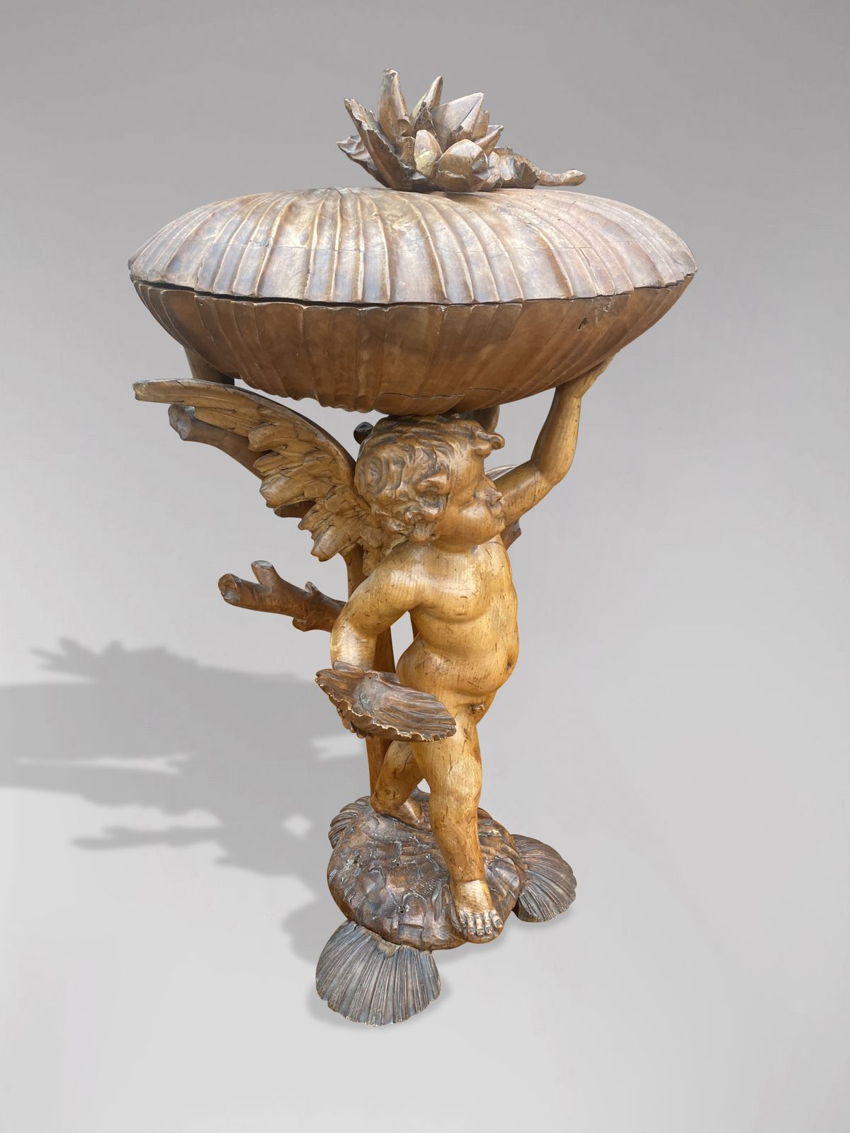 19th Century Italian Baroque Putti Statue photo Home Decor
