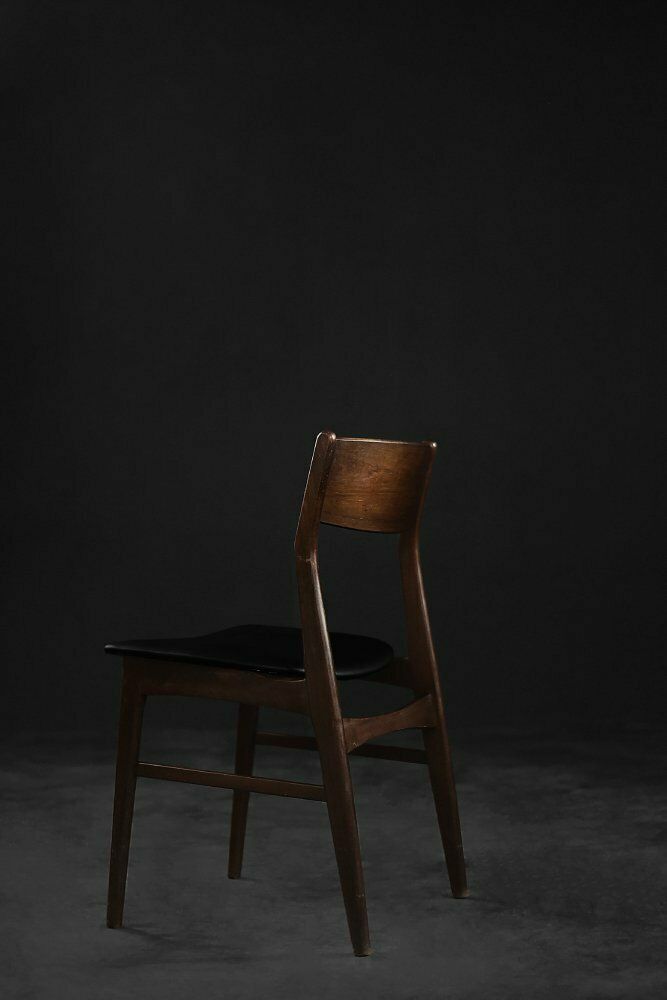 Mid Century Scandinavian Modern Dining Chairs In Beech And Rosewood, 1960s, Set Of 4 photo 2275.0