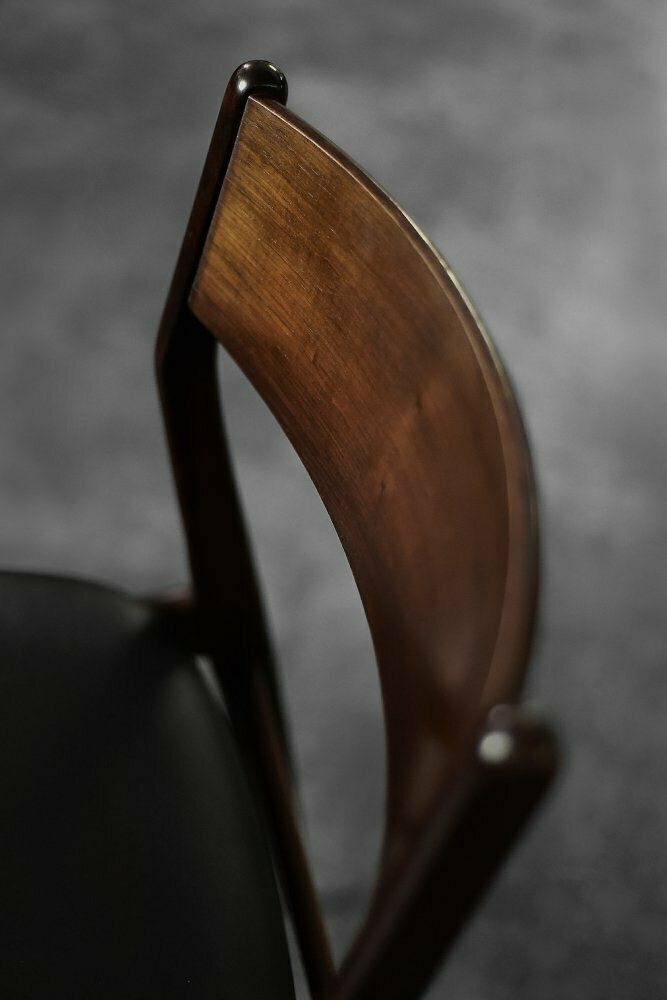 photo furniture Mid Century Scandinavian Modern Dining Chairs In Beech And Rosewood, 1960s, Set Of 4