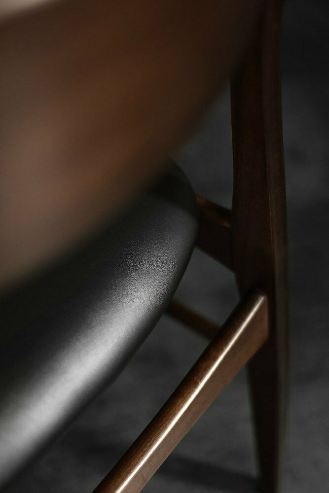 photo vinterior Mid Century Scandinavian Modern Eetkamerstoelen In Beuk En Palissander, Jaren 1960, Set Van 4
