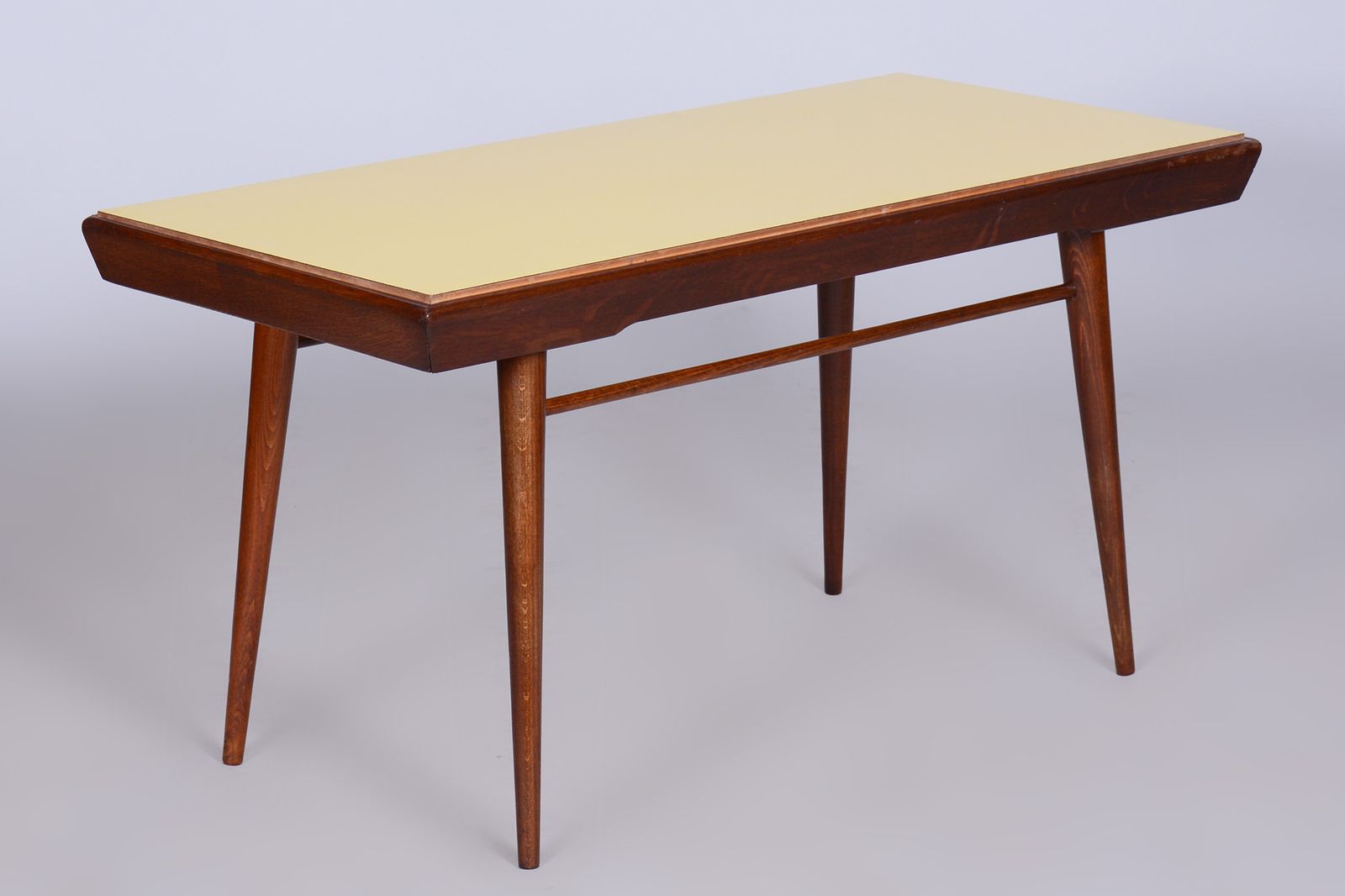Restored Mid Century Coffee Table, Swivel Top, Beech, Umakart, Revived Polish, Czechia, 1950s photo buy