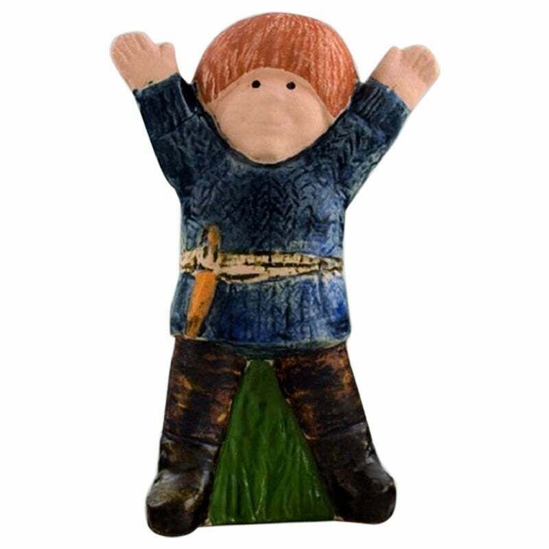 Lisa Larson For Gustavsberg Figure In Glazed Stoneware Emil From Lønneberg