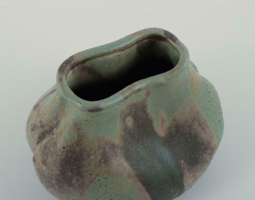 Christina Muff, Danish Contemporary Ceramicist. Unique Seedpod Vessel. photo 854.0