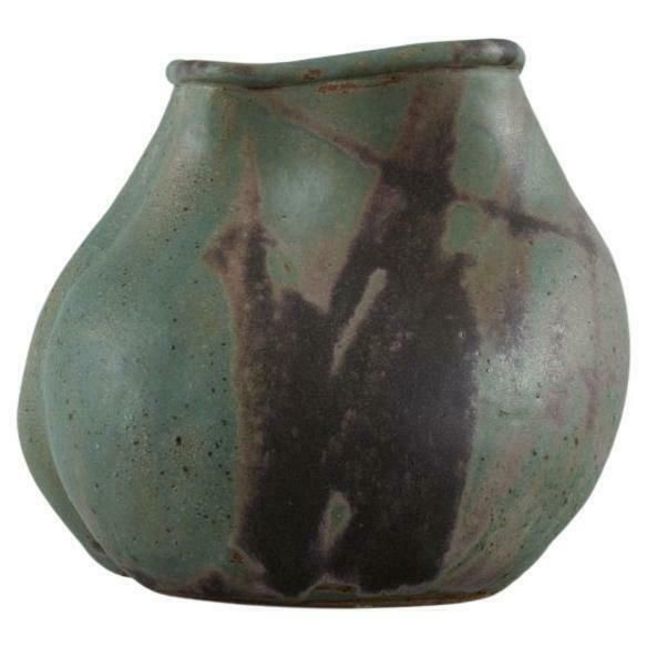 Christina Muff, Danish Contemporary Ceramicist. Unique Seedpod Vessel. photo vintage