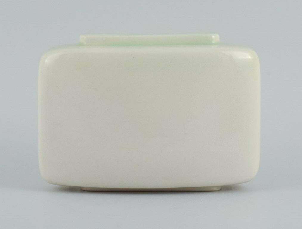 European Studio Ceramist, A Stylish Ceramic Vase In Modernist Form. photo for sale