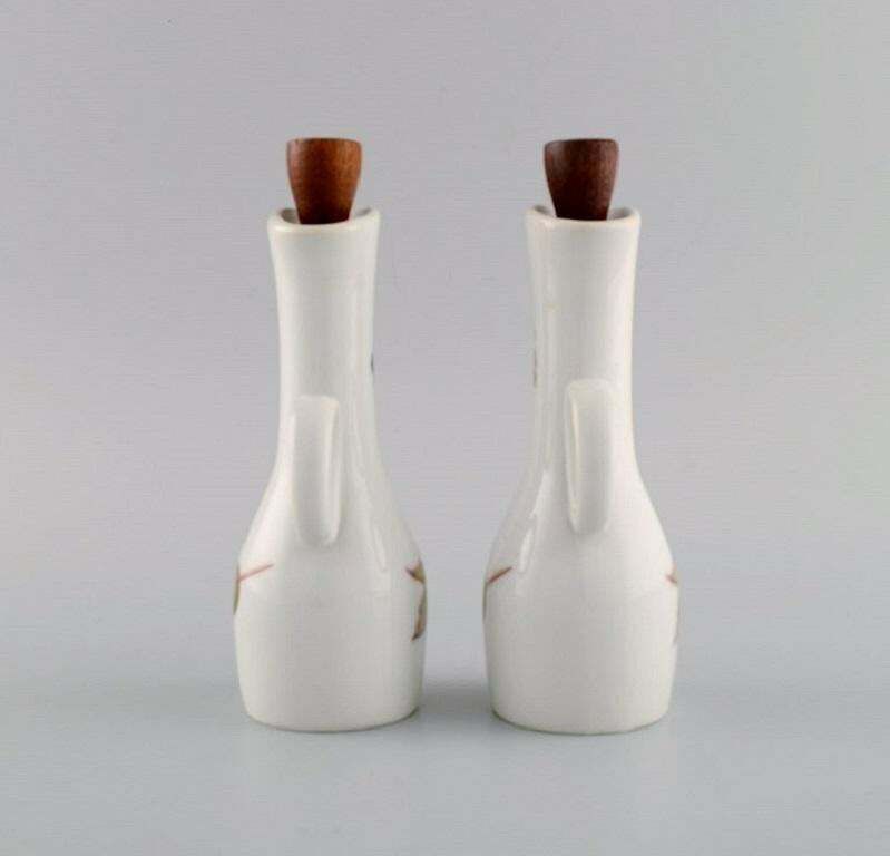 Royal Worcester, England. Evesham Oil / Vinegar Set In Porcelain photo Home Decor