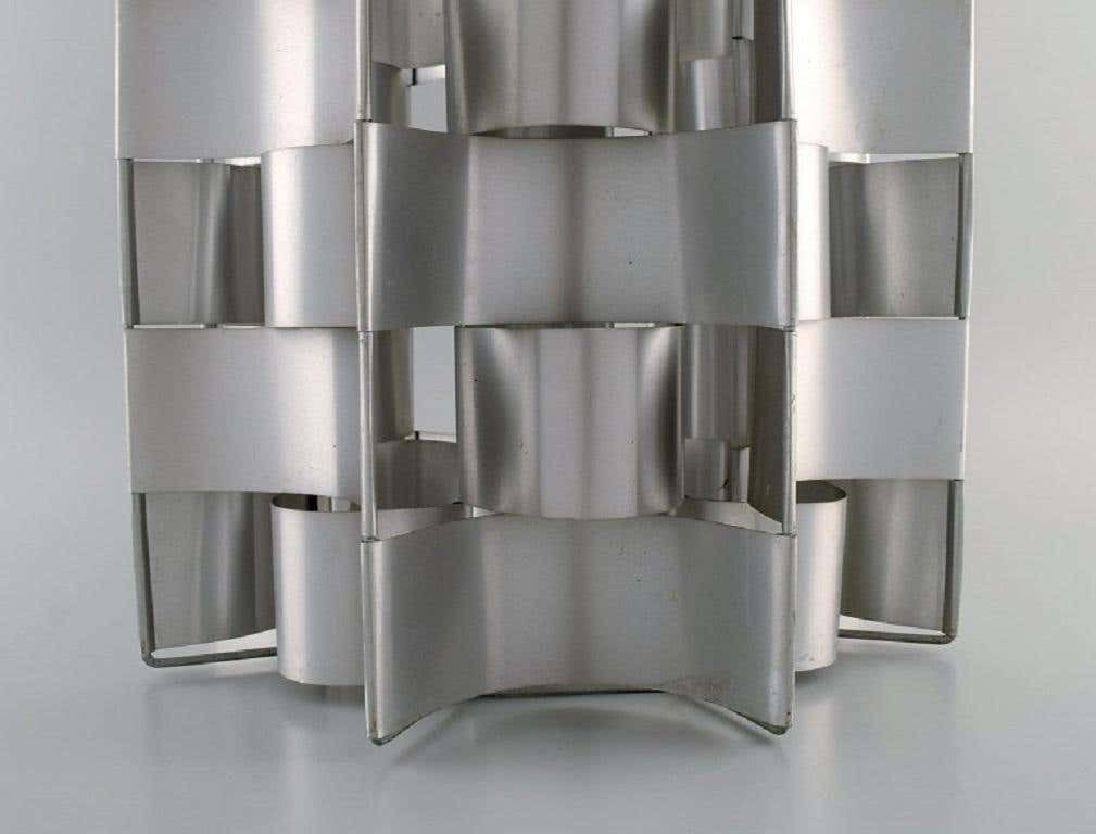 Max Sauze, French Designer, Aluminum Pendant, 1980s photo 512.0