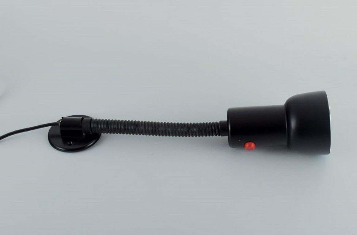 Louis Poulsen Black Louis Wall Lamp Black Lacquered Metal Approx 1980s photo for sale