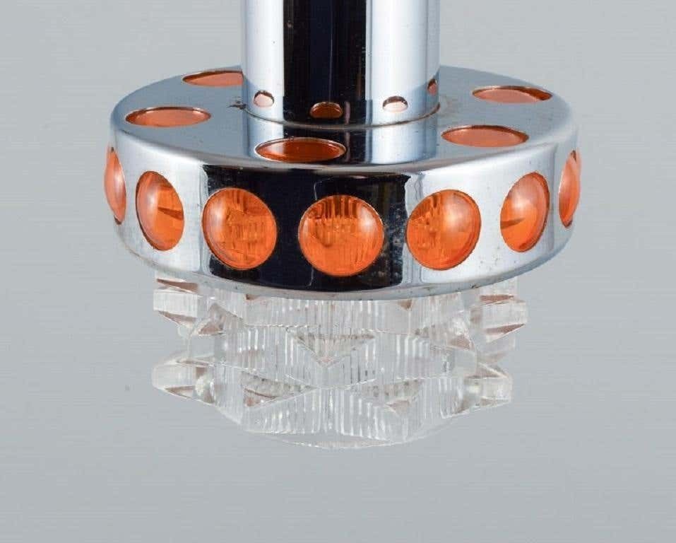 Raak, The Netherlands, Designer Lamp In Chrome, Plastic And Clear Glass photo Lighting
