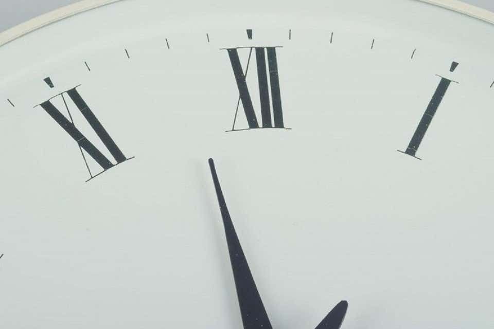 Henning Koppel For Georg Jensen, White Plastic Wall Clock photo furniture
