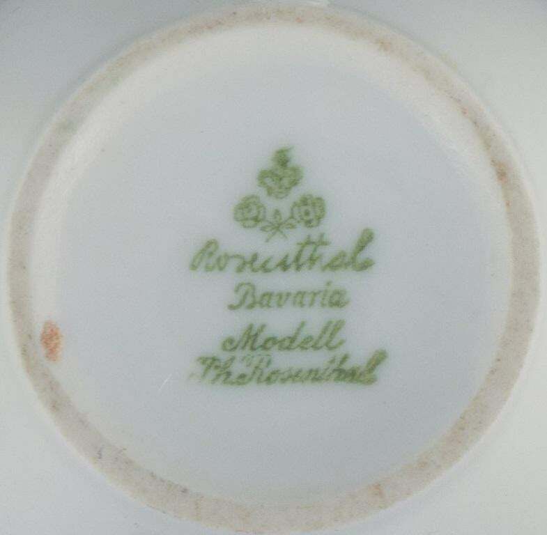 Rosenthal, A Porcelain Tea Set Consisting Of Teapot, Creamer And Sugar Bowl. photo vintage