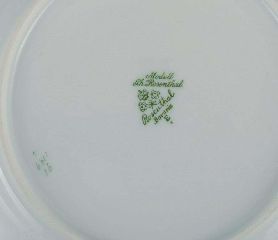 Rosenthal, A Set Of Ten Plates, Hand Painted In Purple With Landscape Scenes. photo vinterior