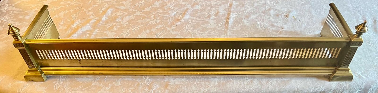 Victorian Brass Fender And Brass Fire Irons photo Home Fixtures