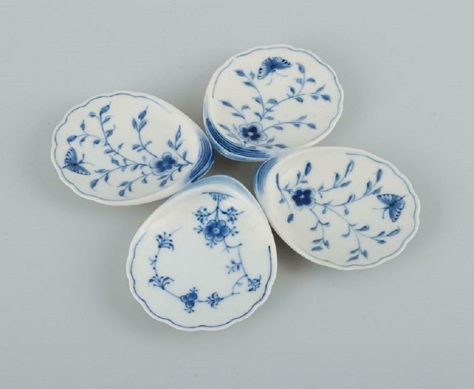 Bing And Grondahl Butterfly And Blue Fluted A Set Of Eight Small Bowls photo for sale