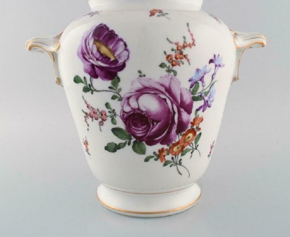 Large Antique Dresden Ornamental Vase In Hand Painted Porcelain photo 1280.0