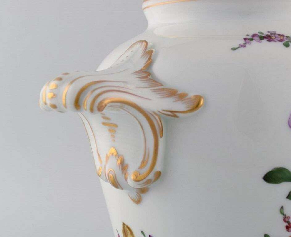 Large Antique Dresden Ornamental Vase In Hand Painted Porcelain photo buy