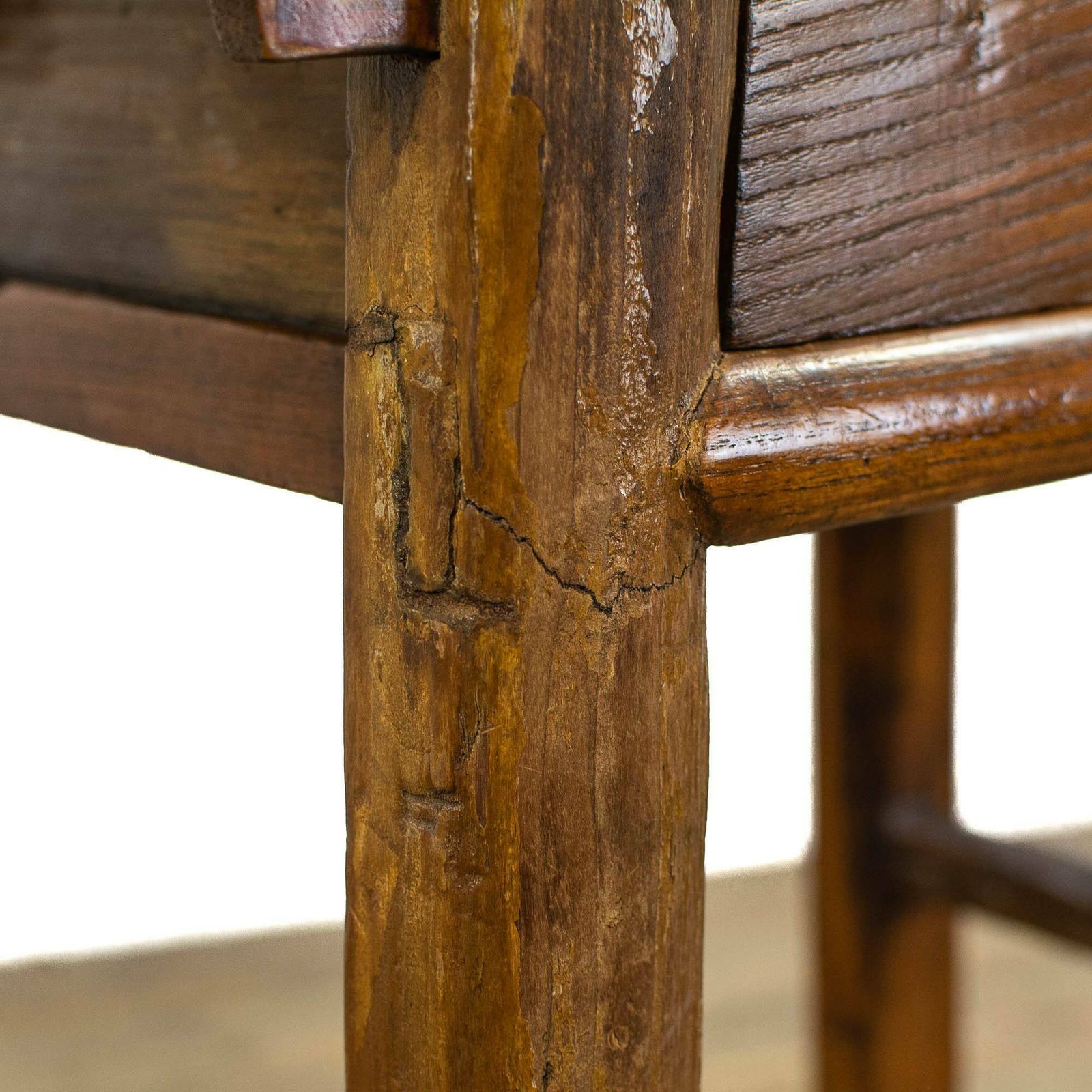 Small Antique Chinese Elm Altar Table photo vintage