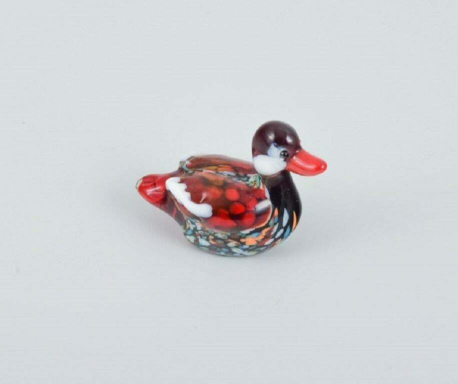 Murano, Italy. A Collection Of Six Miniature Glass Figurines Of Animals photo Art