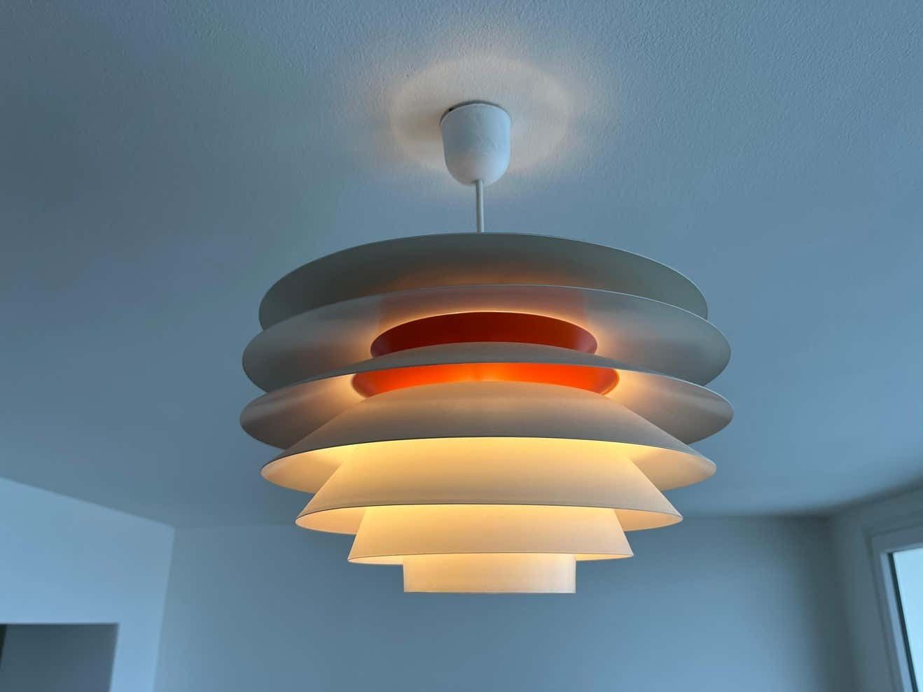 Pair Of Svend Middelboe "Verona" Pendant Light Produced By Nordisk Solar, 1960s photo furniture
