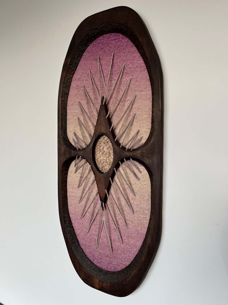 Organic Wall Wood And Wool Tapestry By Rozinkova   1970s/Czechoslovakia photo furniture