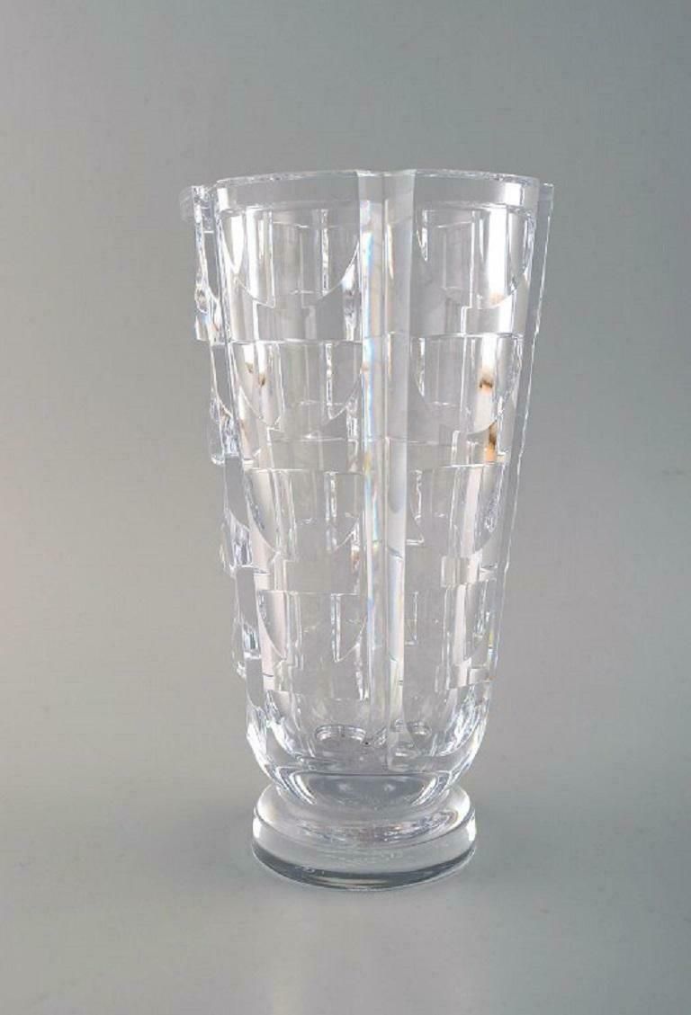 Simon Gate For Orrefors Tusen Fönster  Thousand Windows Art Deco Vase photo furniture