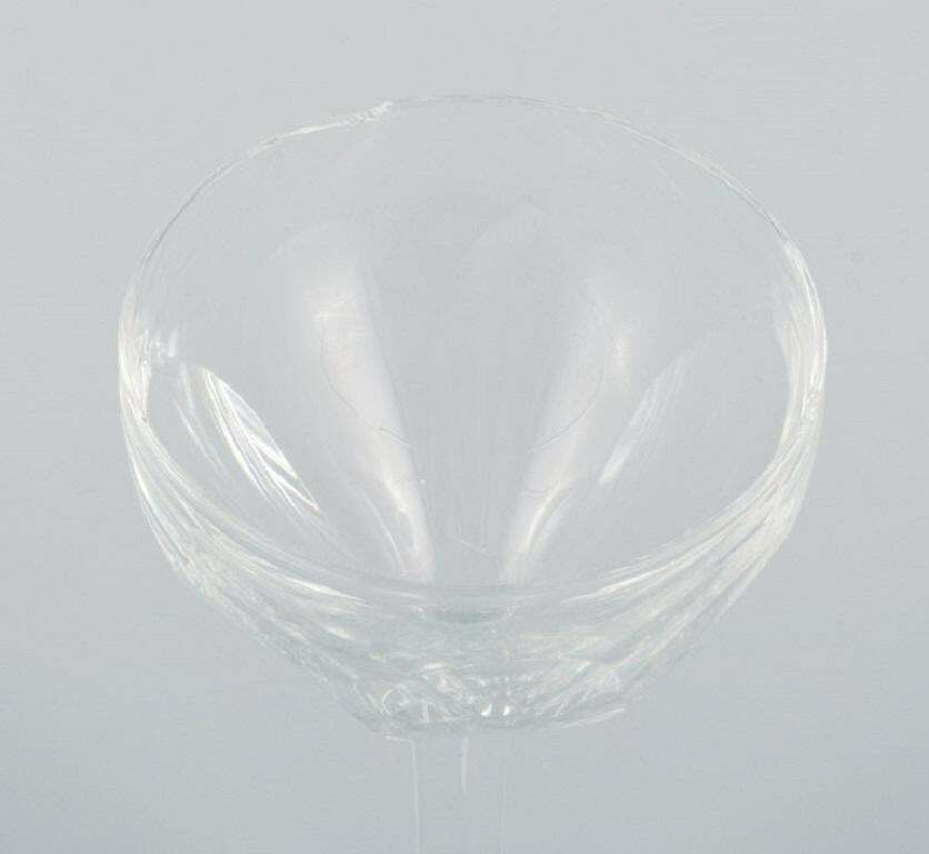 photo furniture Baccarat, France, Ten Art Deco Crystal Glasses In Clear Glass