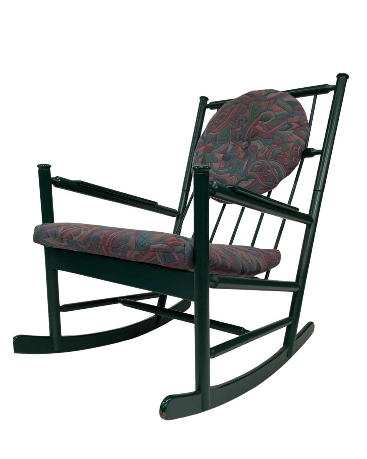 photo furniture Vintage Wooden Rocking Chair From The 1960s