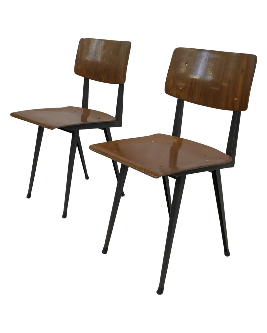 photo for sale Set Of 4 Marko Holland School Chairs, 1960s