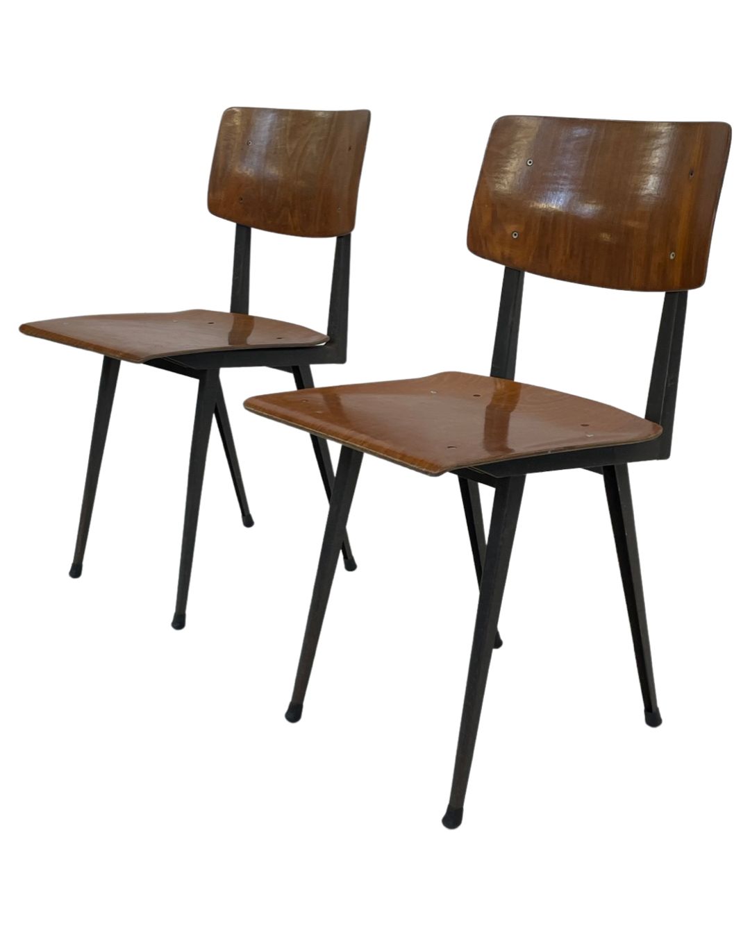 Furniture Set Of 4 Marko Holland School Chairs, 1960s photo