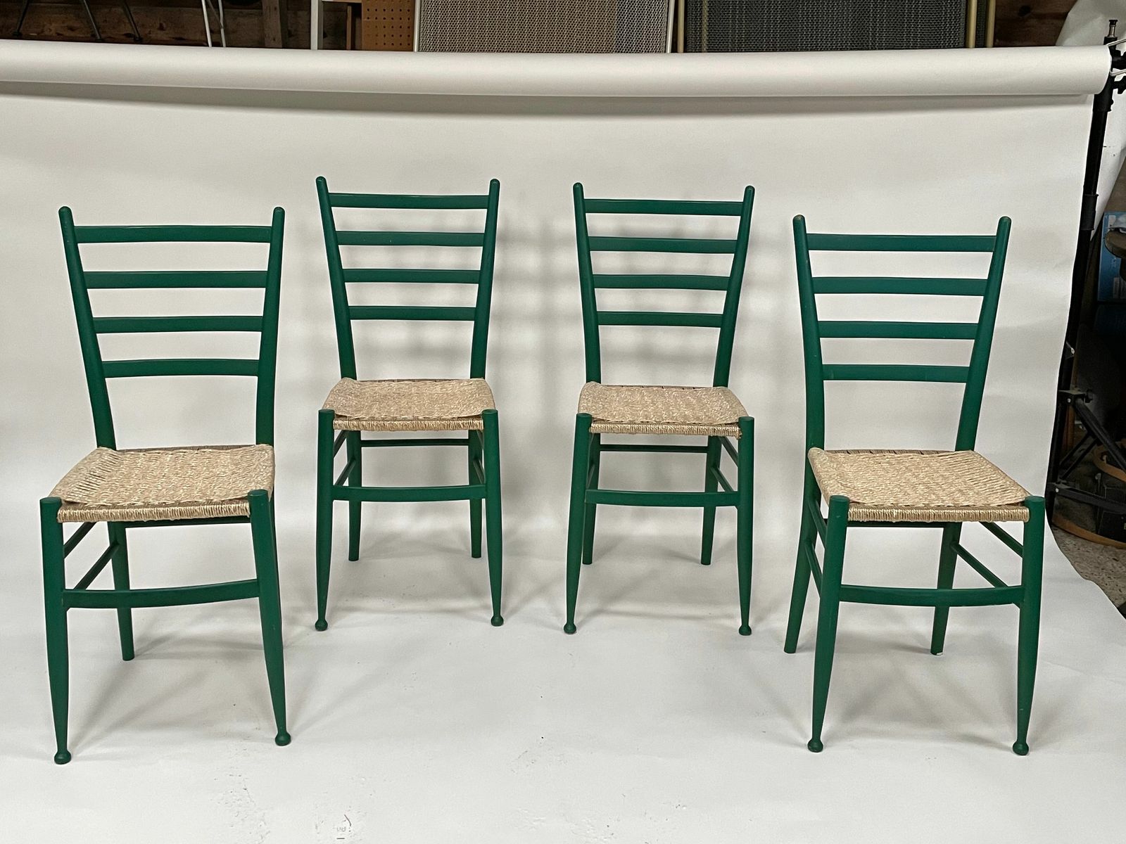 Set Of 4 Wooden Chairs In The Italian Chiavari Style photo for sale