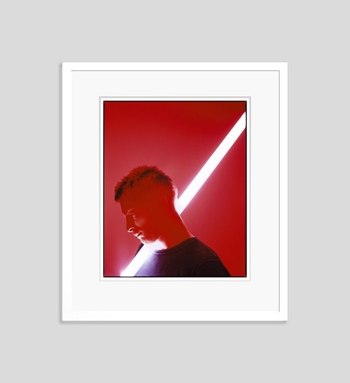 'Thom Yorke' Kevin Westenberg Signed Limited Edition Framed In White