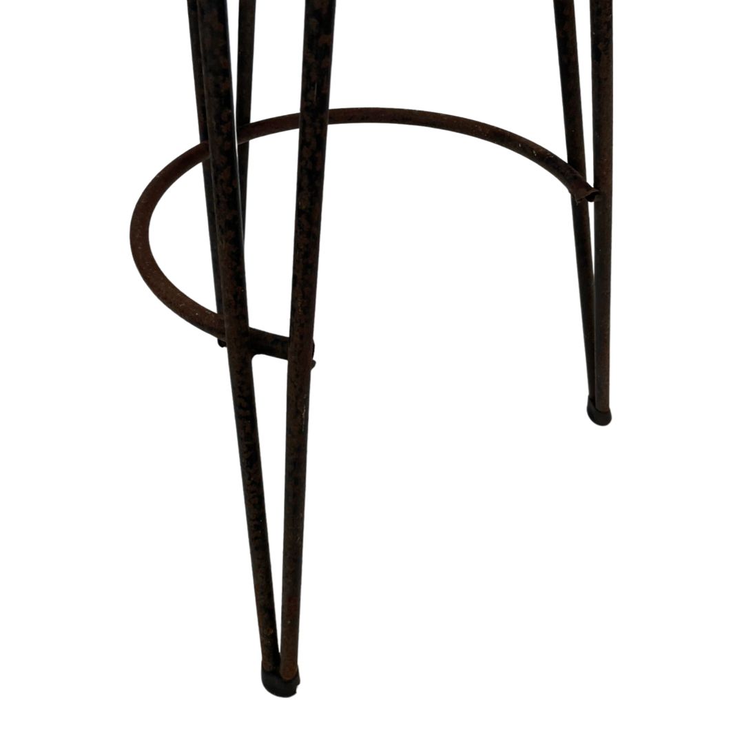 Vintage Stool Rattan Rohe Noordwolde Netherlands 1960s Design photo for sale