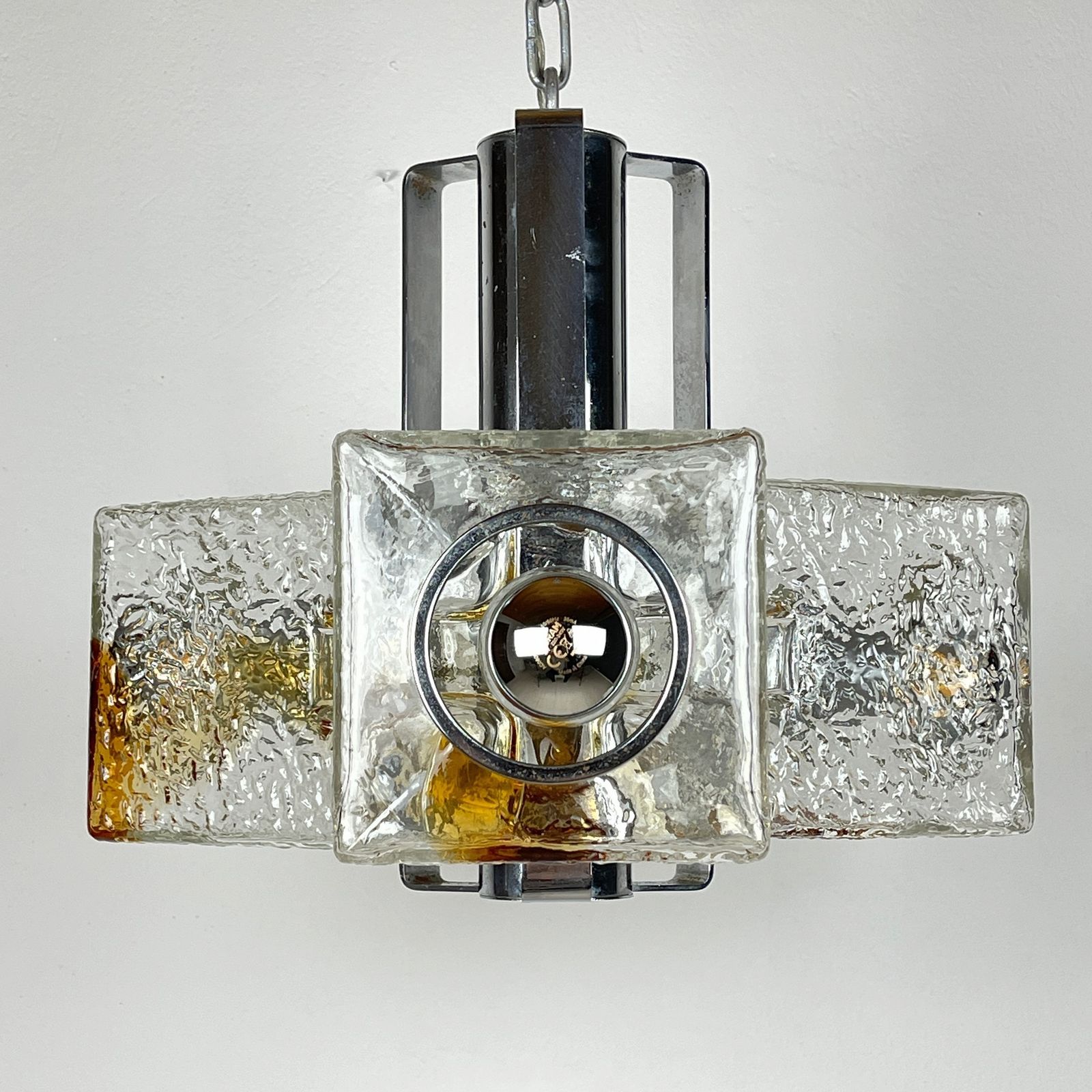photo furniture Cube Design Murano Chandelier By Toni Zuccheri For Veart Italy 1970s