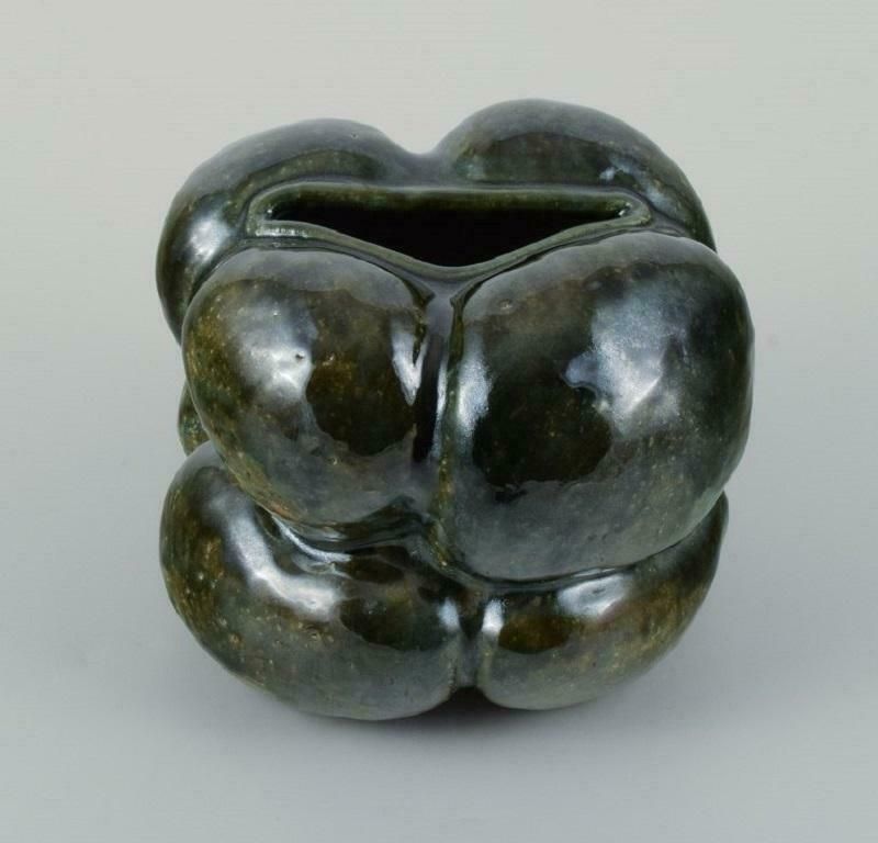 Christina Muff Danish Contemporary Ceramicist Organic Shaped Vessel photo for sale