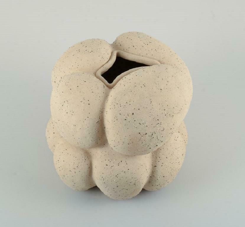 Christina Muff, Danish Contemporary Ceramicist, Large Unglazed Unique Vessel photo Home Decor