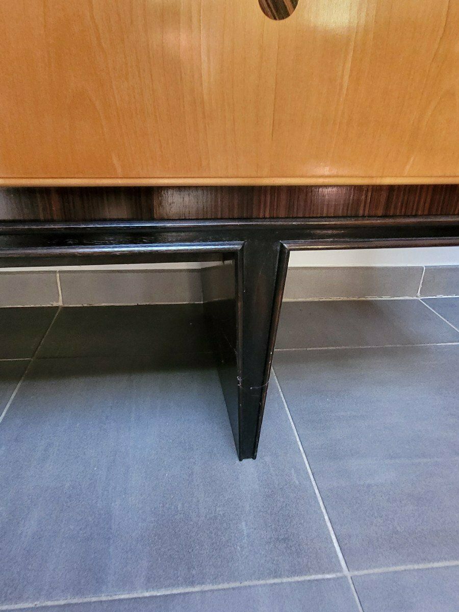 Sideboard   Bar In Exotic Wood Marquetry, 1960s photo buy