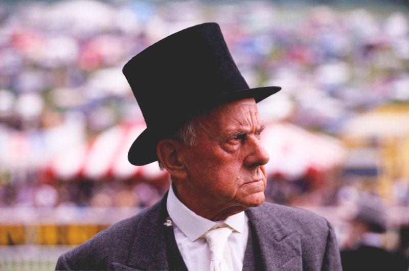 'A Topping Day Out At The Races' Homer Sykes Framed In Black photo furniture