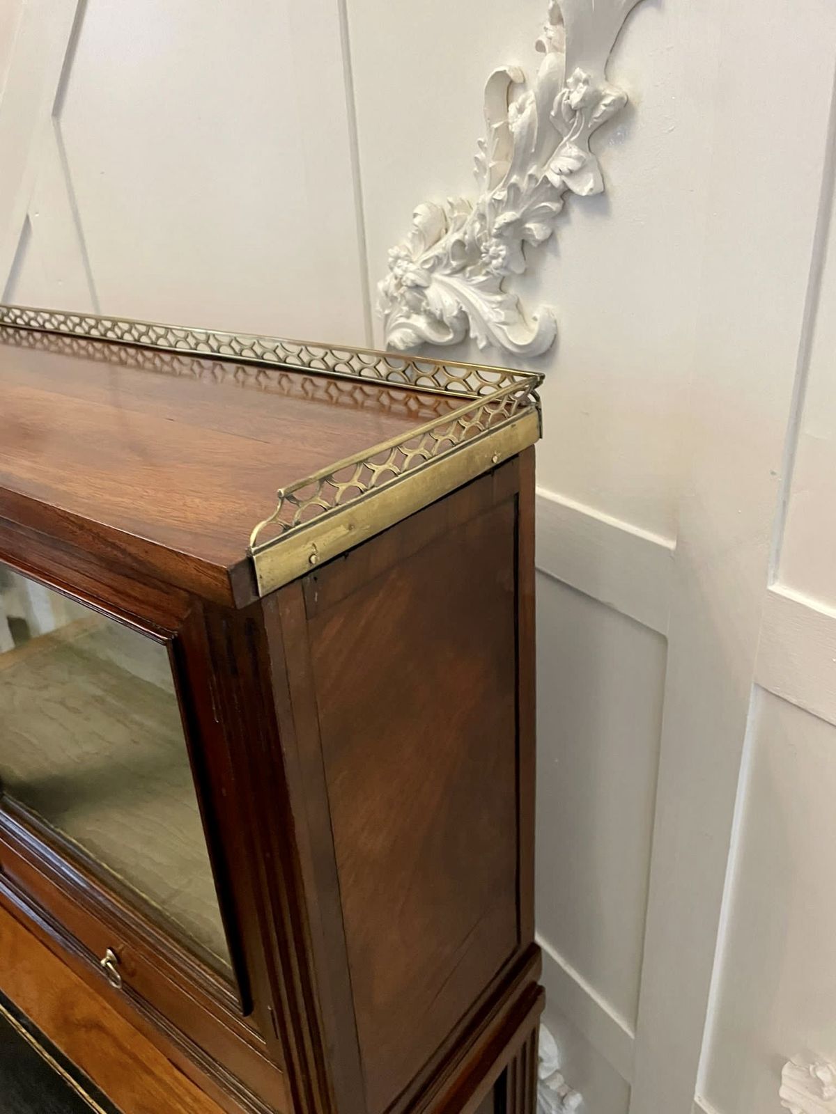 Quality Antique French Mahogany Fold Down Desk photo 2795.0