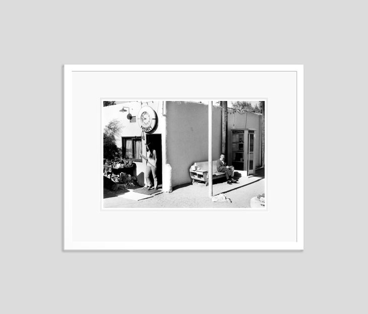 'Desert Motel' Homer Sykes Framed In White