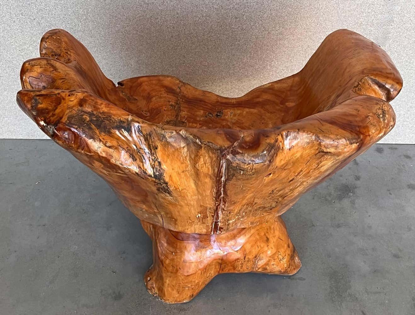 1950 Solid Wood Swivel Armchair Or Side Table photo vinterior
