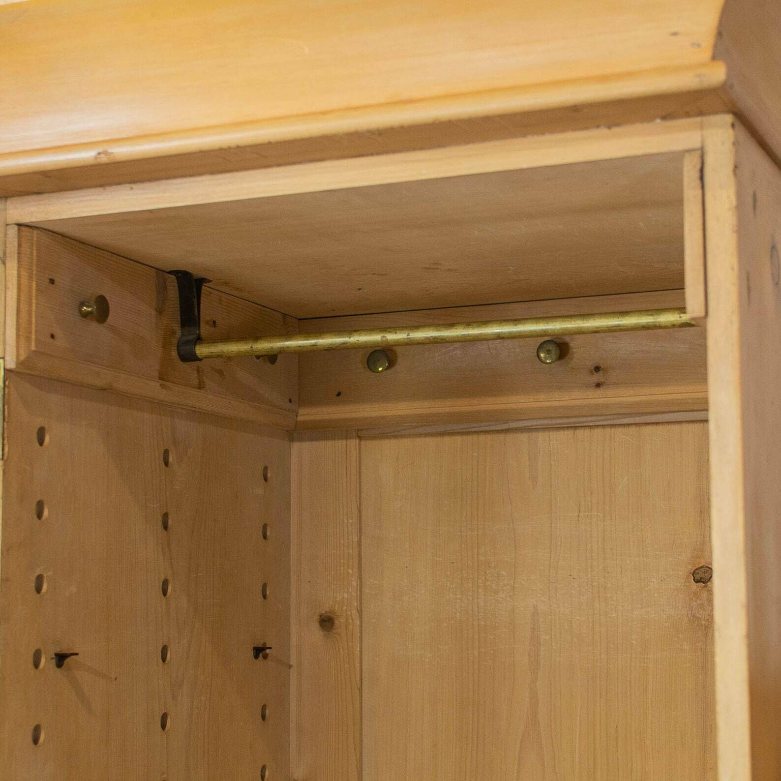 Antique Pine Compactum Wardrobe photo Furniture