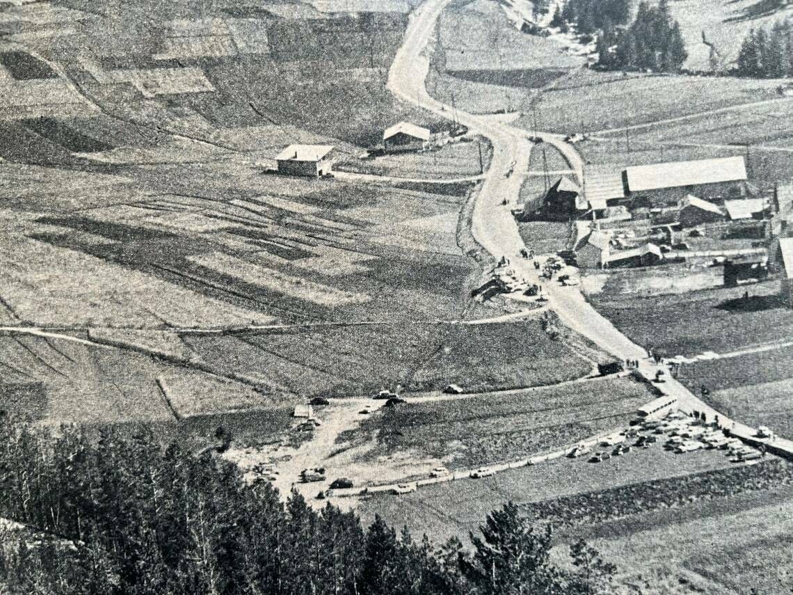 Original Vintage Cycling Print 1960s Tour De France Col D’izoard photo vinterior